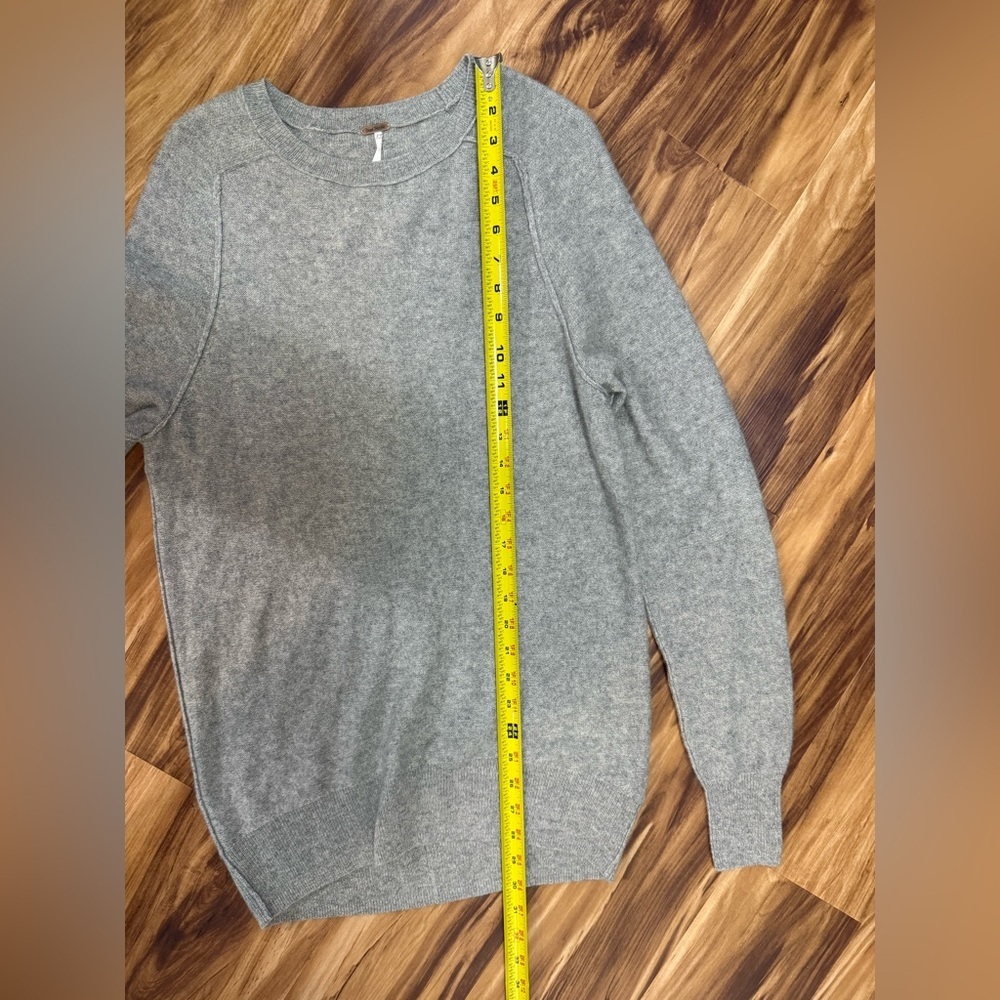 Free People Golden Hour Cashmere x Silk Gray Sweater - Picture 5 of 5